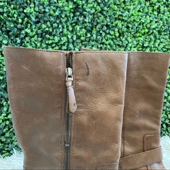 90’s Franco Sarto Brown Square Toe Boots - Picture 3 of 11